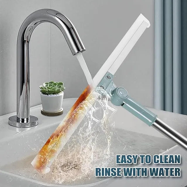2 in 1 Floor Cleaner Brush Multifunction Magic Broom,Silicone Floor Squeegee Broom